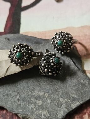 Vintage Sterling Silver Jewelry Set